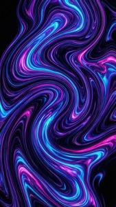 Neon Fluid Abstraction