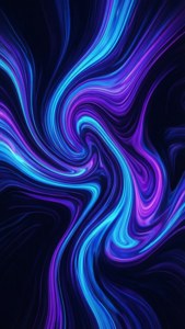 Neon Fluid Swirls