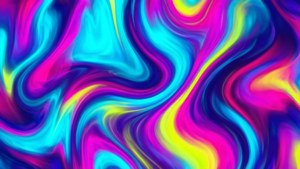 Neon Fluid Swirls