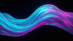 Neon Fluid Waves