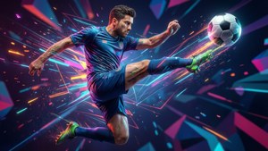 Neon Flying Kick