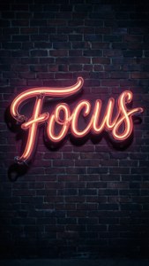 Neon Focus Sign