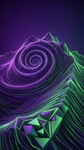 Neon Fractal Hill