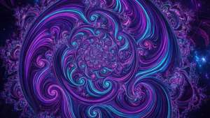 Neon Fractal Swirls