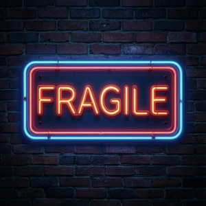 Neon Fragile Sign