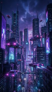 Neon Futuristic City