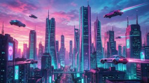 Neon Futuristic City