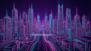 Neon Futuristic City