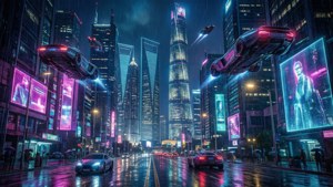 Neon Futuristic City