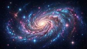 Neon Galaxy Spiral