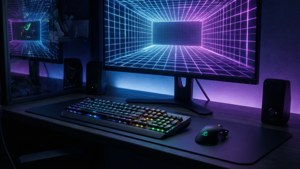 Neon Gaming Setup