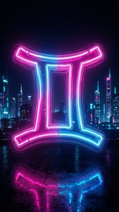 Neon Gemini Cyberpunk
