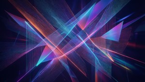 Neon Geometric Abstract