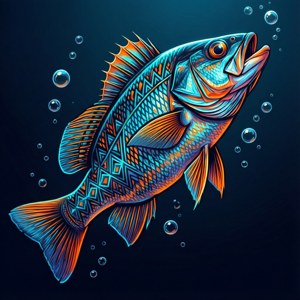 Neon Geometric Bream