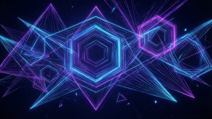 Neon Geometric Divider