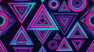 Neon Geometric Dream
