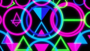 Neon Geometric Pattern