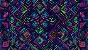Neon Geometric Pattern