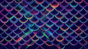 Neon Geometric Scales