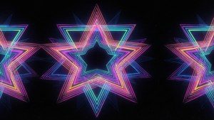 Neon Geometric Starburst