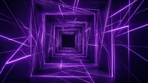 Neon Geometric Tunnel