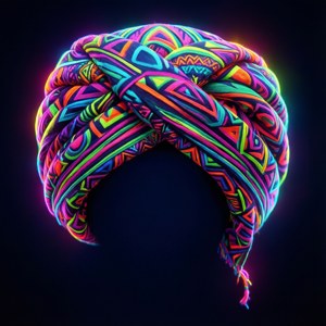 Neon Geometric Yamaka