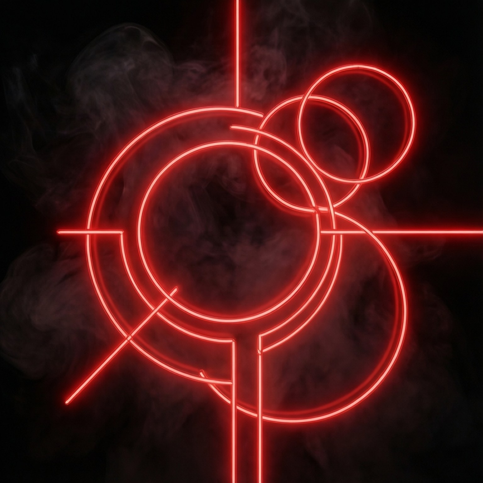 Neon Geometry by Wallpapers.art Studio