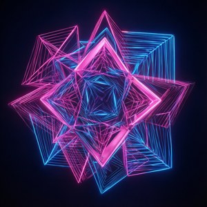 Neon Geometry Glow