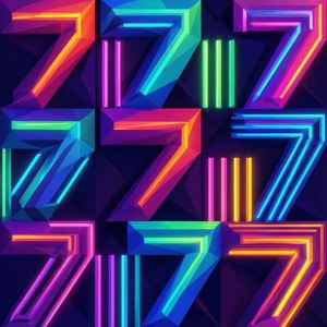Neon Geometry Win