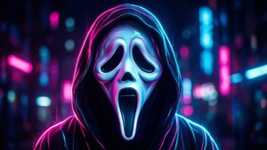 Neon Ghostface