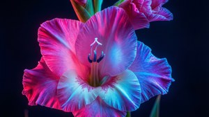 Neon Gladiolus Glow