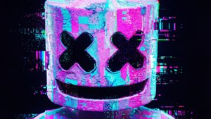 Neon Glitch Face