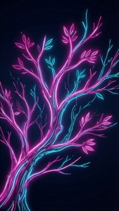 Neon Glow Branches