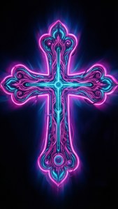 Neon Glow Cross