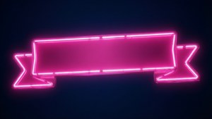 Neon Glow Pink Banner