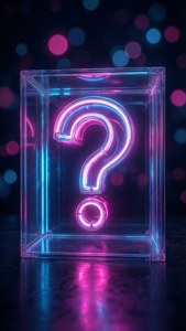 Neon Glow Question Box