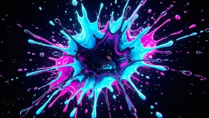 Neon Glow Splat