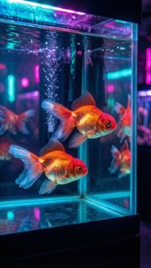 Neon Goldfish Cyberpunk