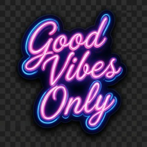 Neon Good Vibes Sticker