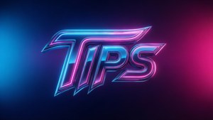 Neon Gradient Tips Logo