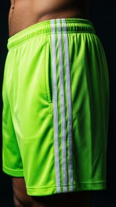 Neon Green Athletic Shorts