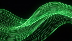 Neon Green Wave
