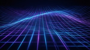 Neon Grid Dark Mode
