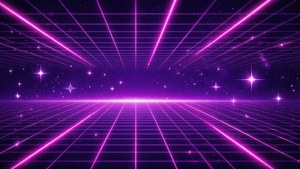 Neon Grid Star