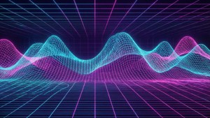 Neon Grid Wave