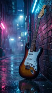 Neon Guitar Alley