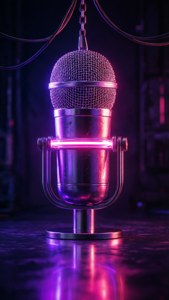 Neon Hanging Mic
