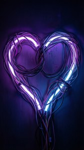 Neon Heart Besties