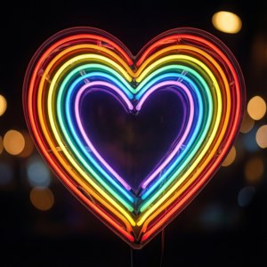 Neon Heart Glow