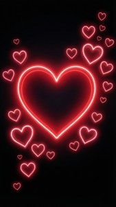 Neon Heart Glow